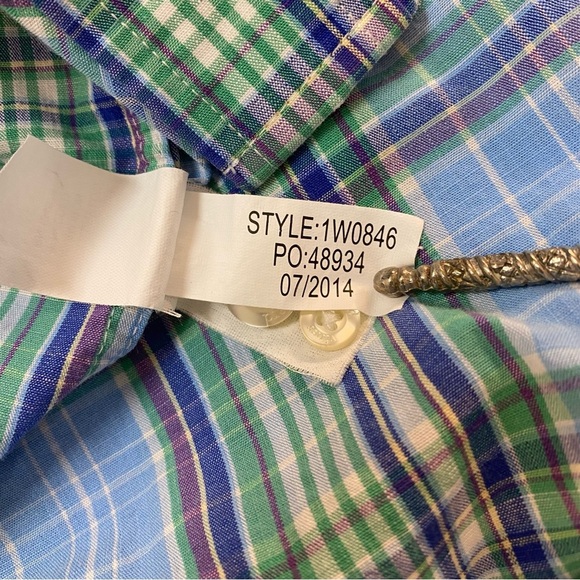 Vineyard Vines Slim Fit Tucker Shirt Mens Medium Light Blue Plaid Shep & Ian - Picture 8 of 12